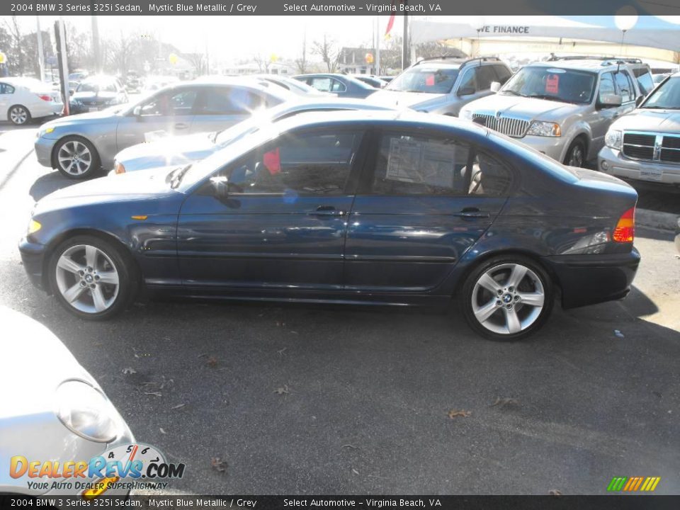 2004 BMW 3 Series 325i Sedan Mystic Blue Metallic / Grey Photo #6