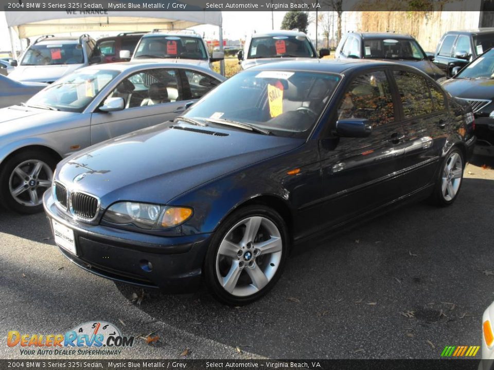 2004 BMW 3 Series 325i Sedan Mystic Blue Metallic / Grey Photo #7