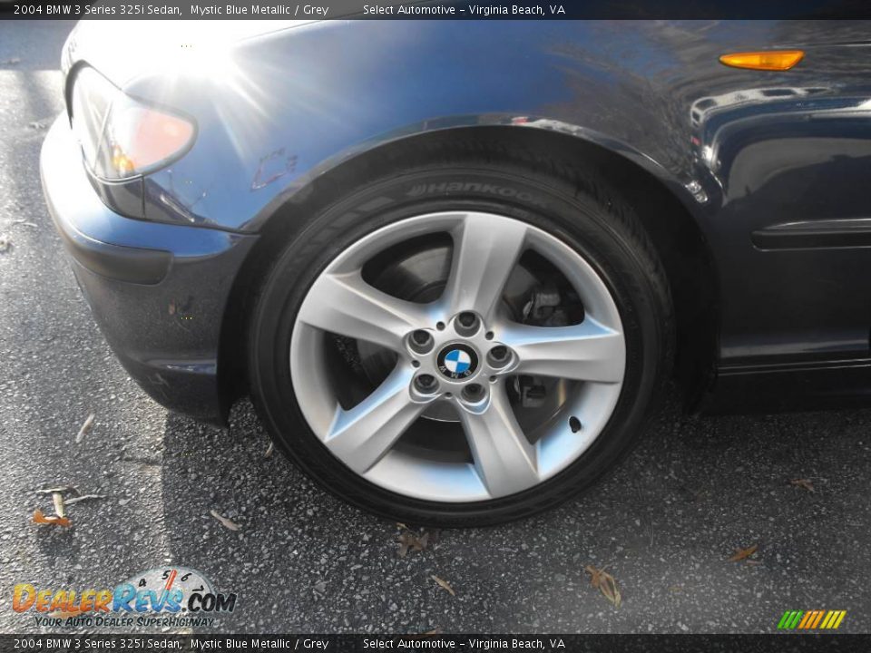 2004 BMW 3 Series 325i Sedan Mystic Blue Metallic / Grey Photo #8