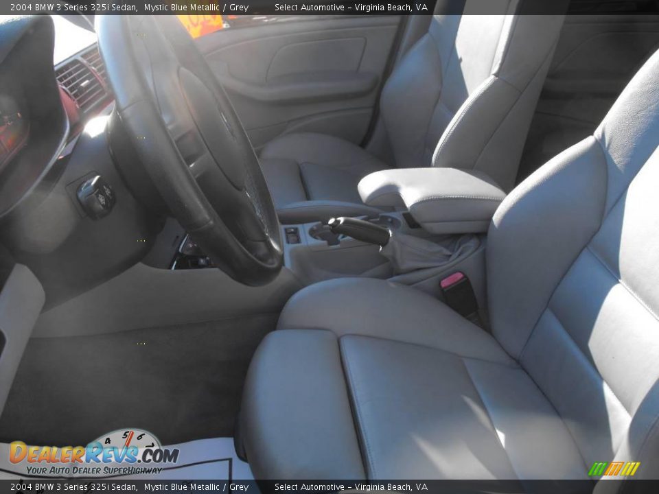 2004 BMW 3 Series 325i Sedan Mystic Blue Metallic / Grey Photo #12