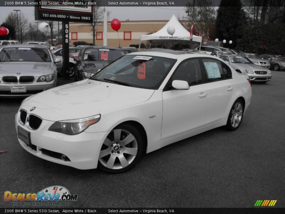 2006 BMW 5 Series 530i Sedan Alpine White / Black Photo #1