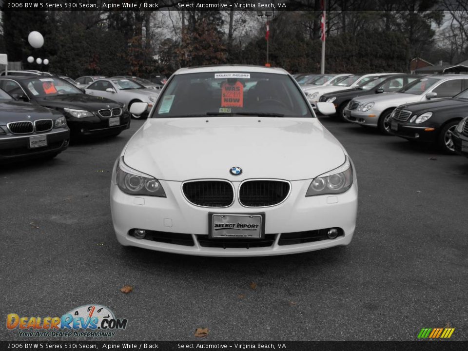 2006 BMW 5 Series 530i Sedan Alpine White / Black Photo #3