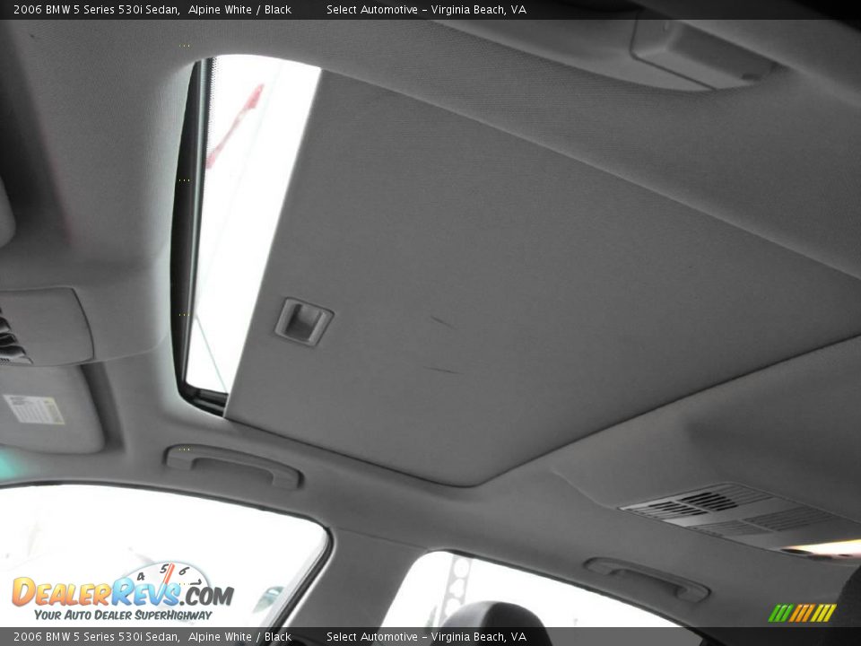 2006 BMW 5 Series 530i Sedan Alpine White / Black Photo #9