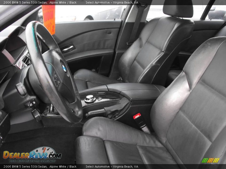 2006 BMW 5 Series 530i Sedan Alpine White / Black Photo #12