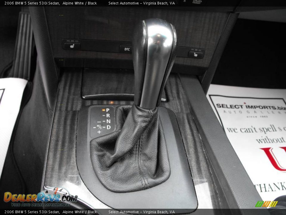 2006 BMW 5 Series 530i Sedan Alpine White / Black Photo #17