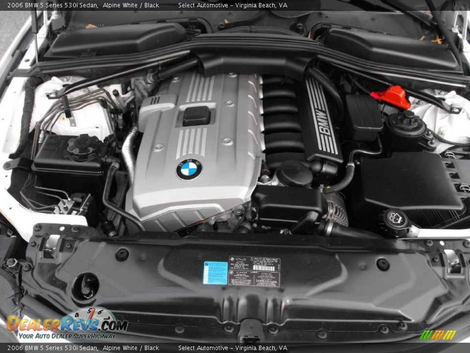 2006 BMW 5 Series 530i Sedan Alpine White / Black Photo #22
