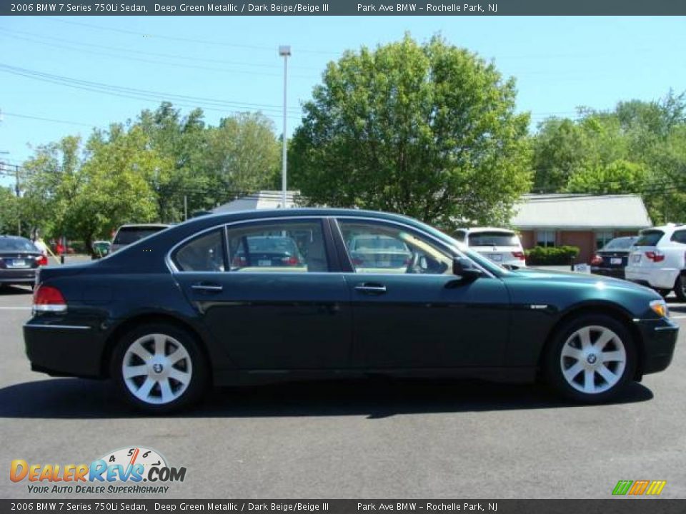 2006 BMW 7 Series 750Li Sedan Deep Green Metallic / Dark Beige/Beige III Photo #1