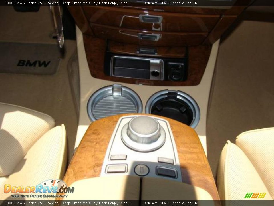 2006 BMW 7 Series 750Li Sedan Deep Green Metallic / Dark Beige/Beige III Photo #16