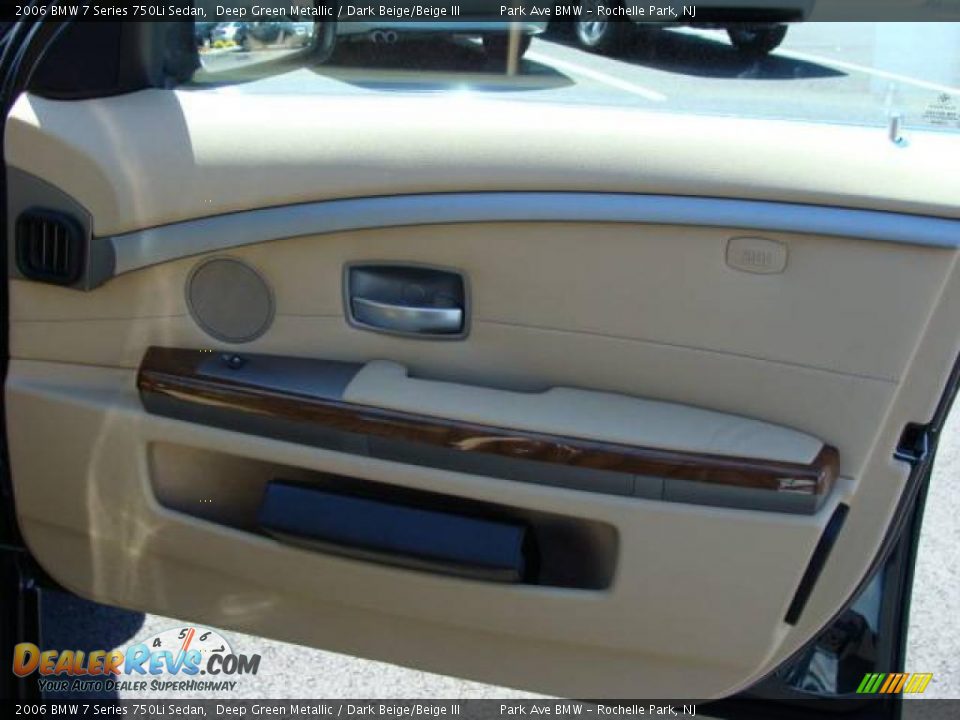 2006 BMW 7 Series 750Li Sedan Deep Green Metallic / Dark Beige/Beige III Photo #21