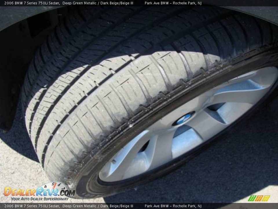 2006 BMW 7 Series 750Li Sedan Deep Green Metallic / Dark Beige/Beige III Photo #24