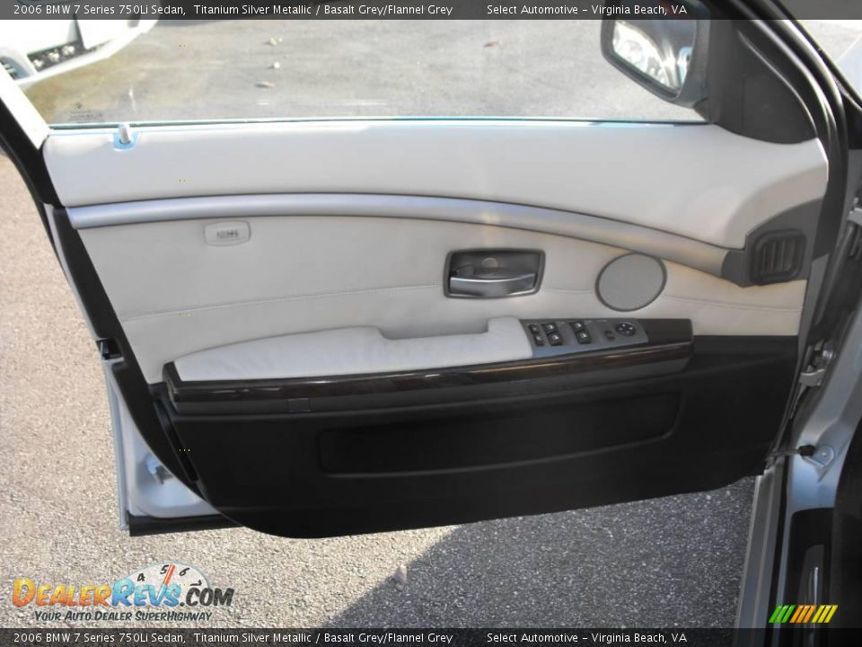 2006 BMW 7 Series 750Li Sedan Titanium Silver Metallic / Basalt Grey/Flannel Grey Photo #9
