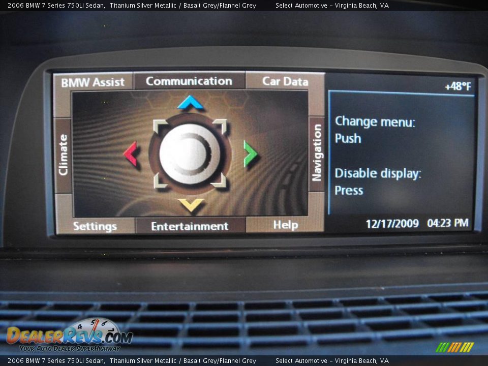 2006 BMW 7 Series 750Li Sedan Titanium Silver Metallic / Basalt Grey/Flannel Grey Photo #16