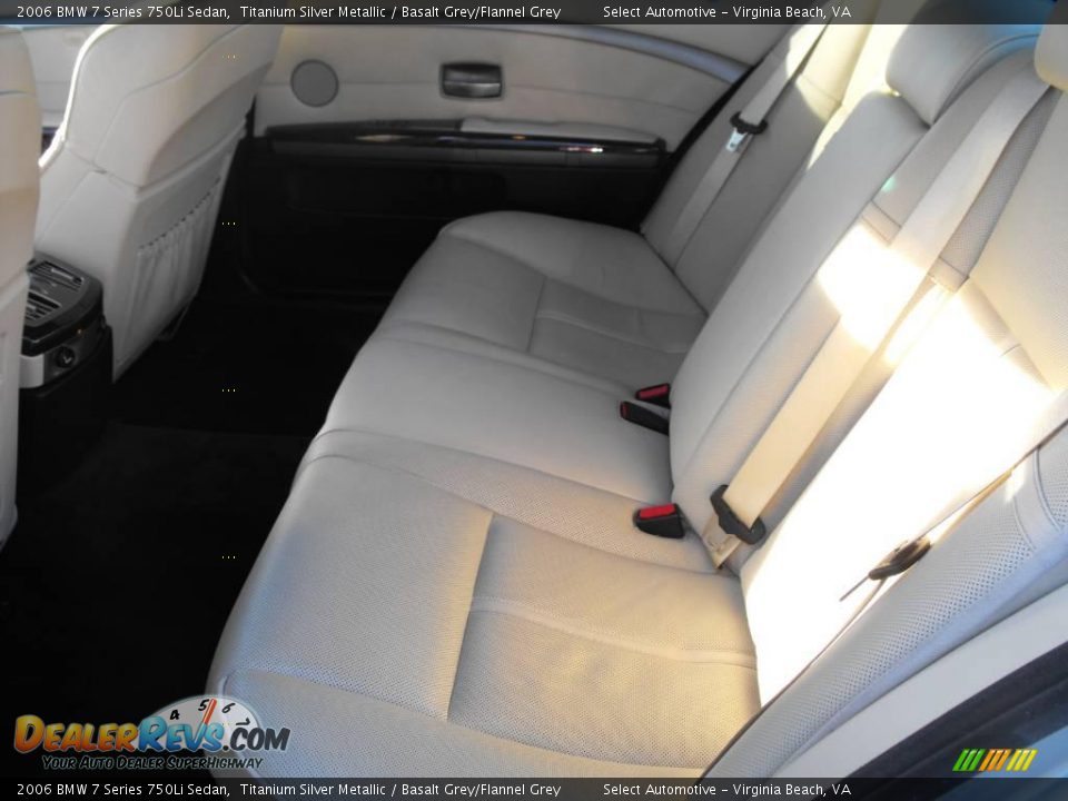 2006 BMW 7 Series 750Li Sedan Titanium Silver Metallic / Basalt Grey/Flannel Grey Photo #20