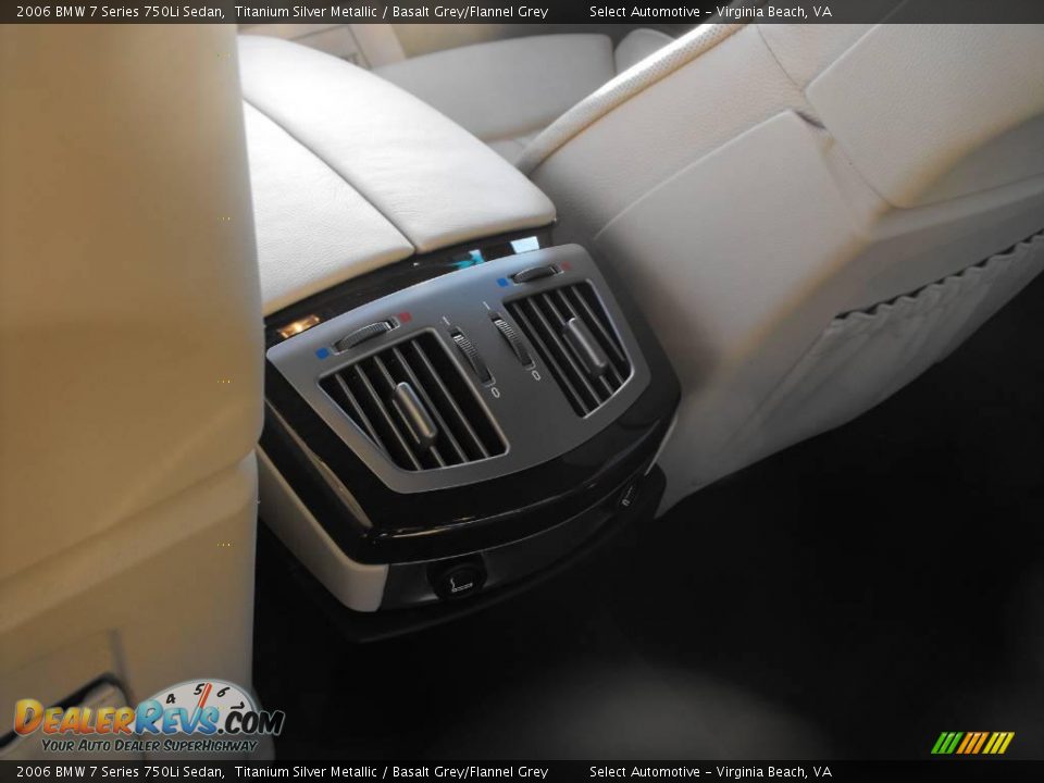 2006 BMW 7 Series 750Li Sedan Titanium Silver Metallic / Basalt Grey/Flannel Grey Photo #21
