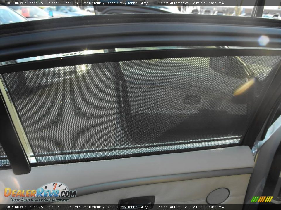 2006 BMW 7 Series 750Li Sedan Titanium Silver Metallic / Basalt Grey/Flannel Grey Photo #22