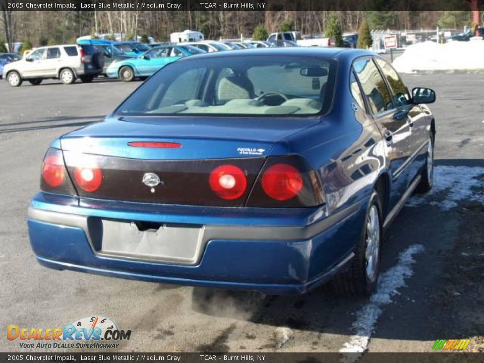 2005 Chevrolet Impala Laser Blue Metallic / Medium Gray Photo #4