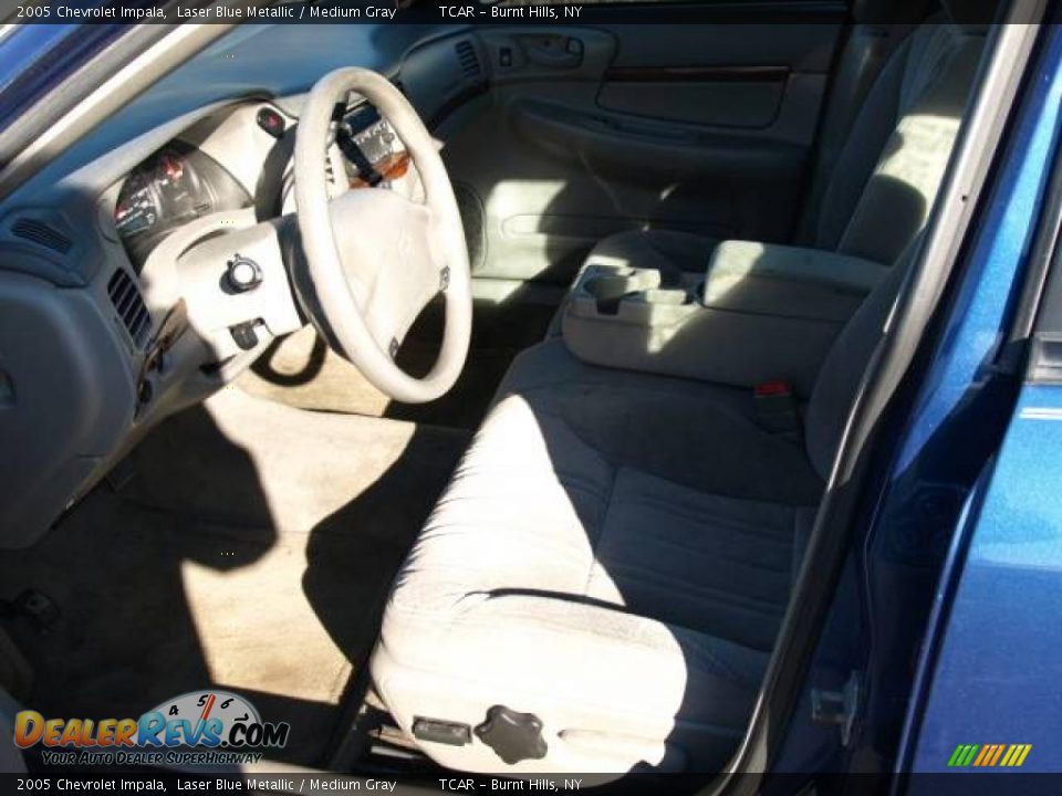 2005 Chevrolet Impala Laser Blue Metallic / Medium Gray Photo #7