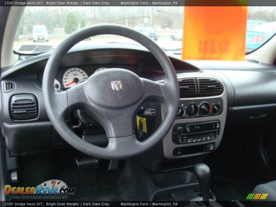 2005 Dodge Neon SXT Bright Silver Metallic / Dark Slate Gray Photo #12