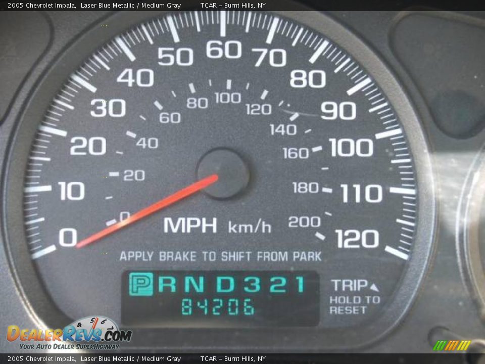 2005 Chevrolet Impala Laser Blue Metallic / Medium Gray Photo #12