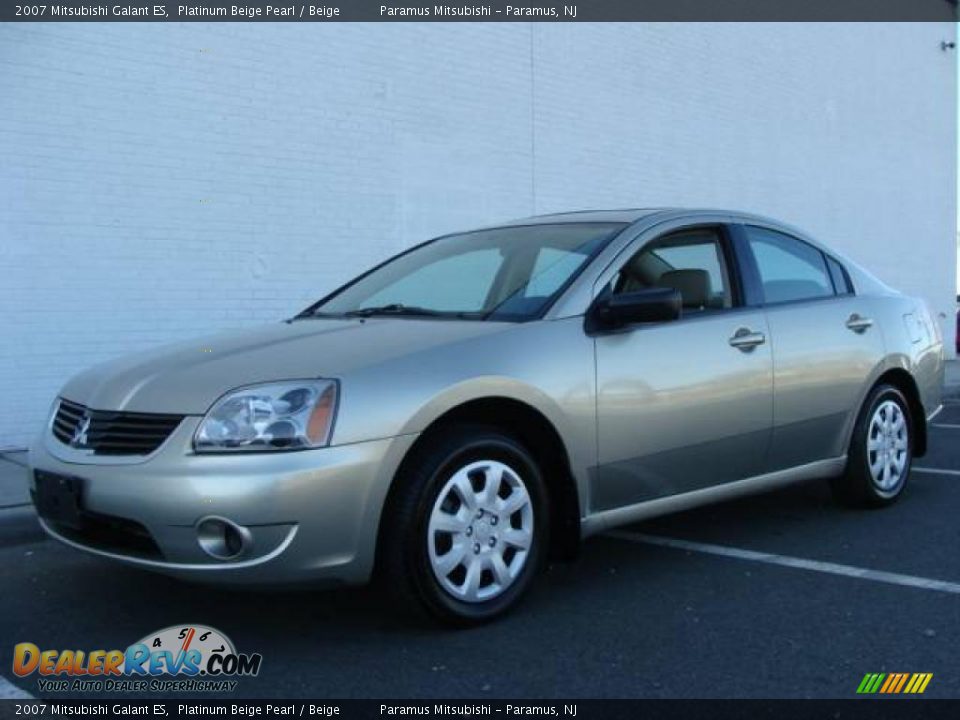 2007 Mitsubishi Galant ES Platinum Beige Pearl / Beige Photo #1
