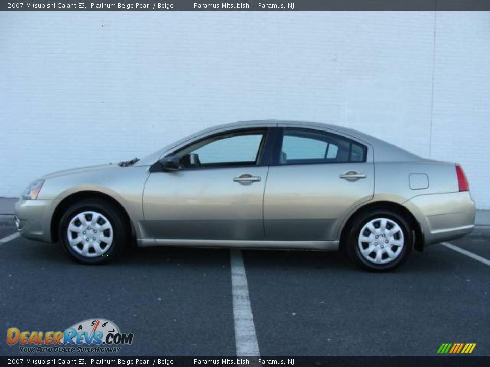 2007 Mitsubishi Galant ES Platinum Beige Pearl / Beige Photo #3