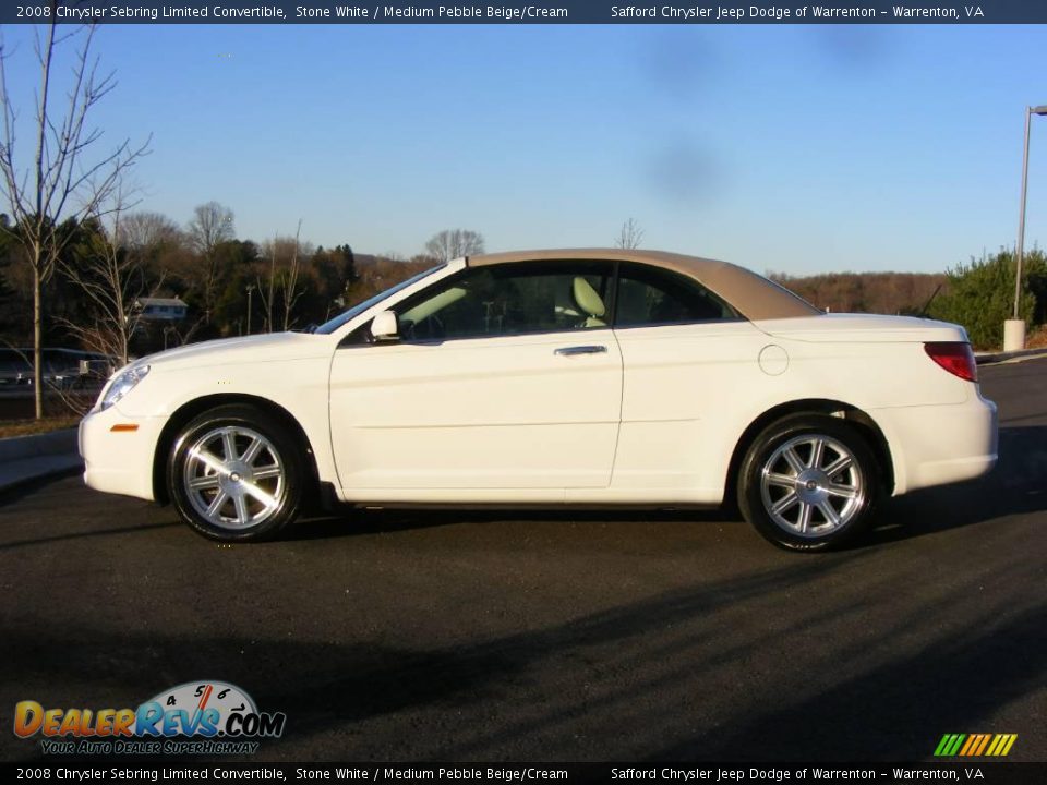 2008 Chrysler sebring convertible white #2