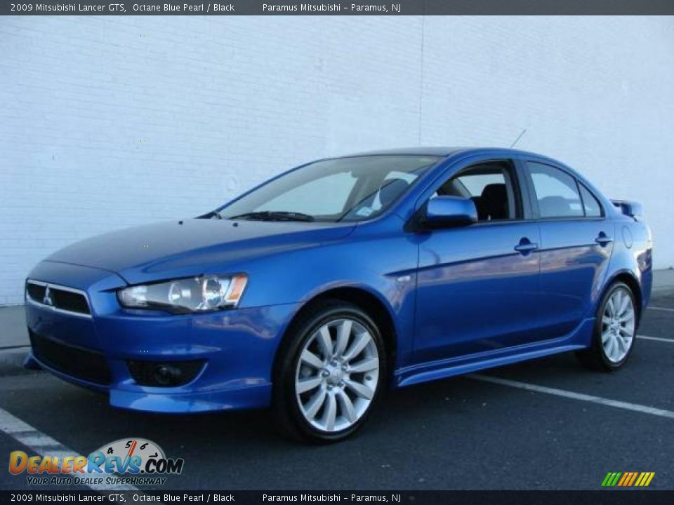 2009 Mitsubishi Lancer GTS Octane Blue Pearl / Black Photo #1