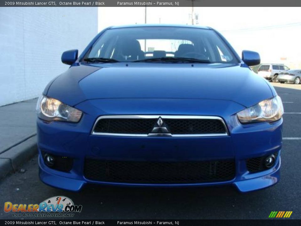 2009 Mitsubishi Lancer GTS Octane Blue Pearl / Black Photo #2