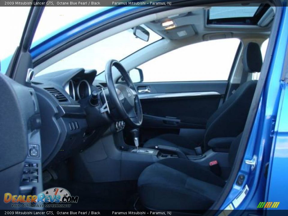 2009 Mitsubishi Lancer GTS Octane Blue Pearl / Black Photo #9