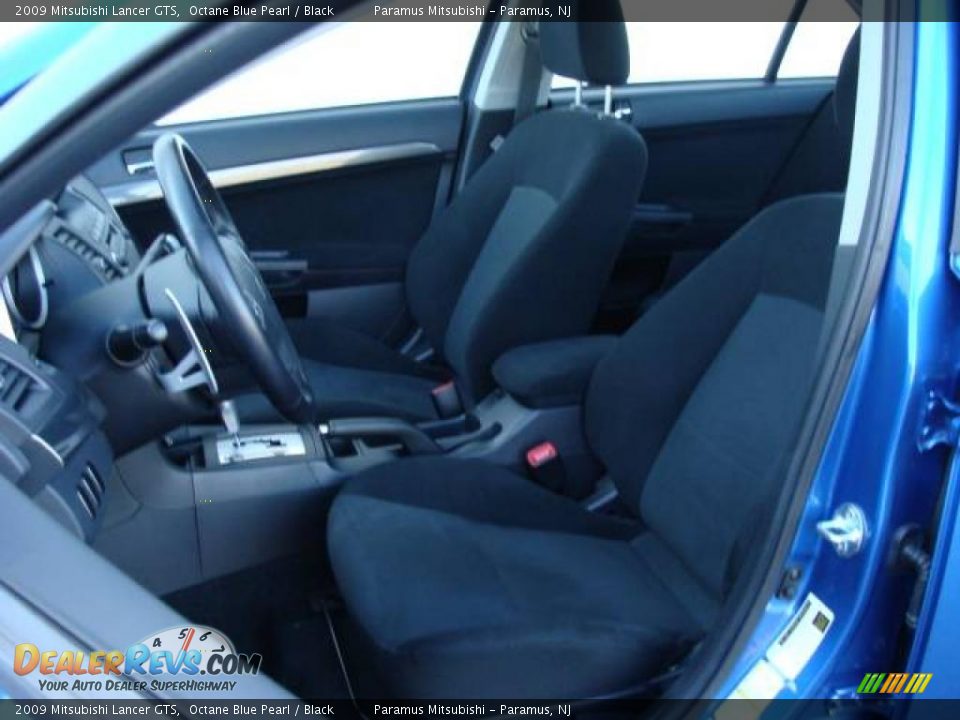 2009 Mitsubishi Lancer GTS Octane Blue Pearl / Black Photo #10