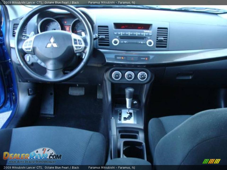 2009 Mitsubishi Lancer GTS Octane Blue Pearl / Black Photo #11