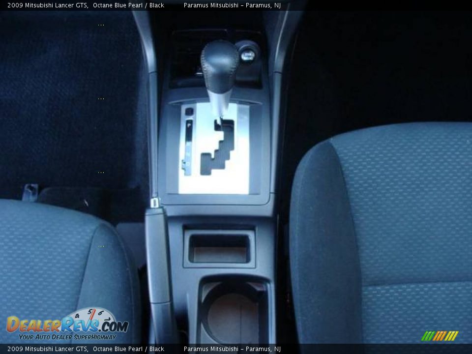 2009 Mitsubishi Lancer GTS Octane Blue Pearl / Black Photo #14