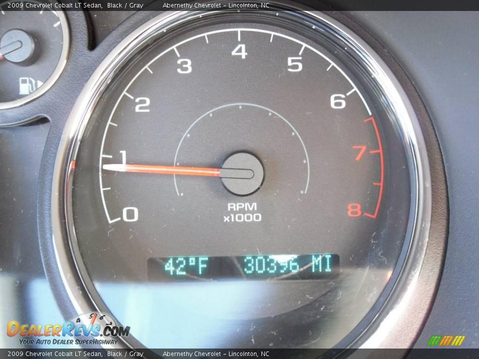 2009 Chevrolet Cobalt LT Sedan Black / Gray Photo #24