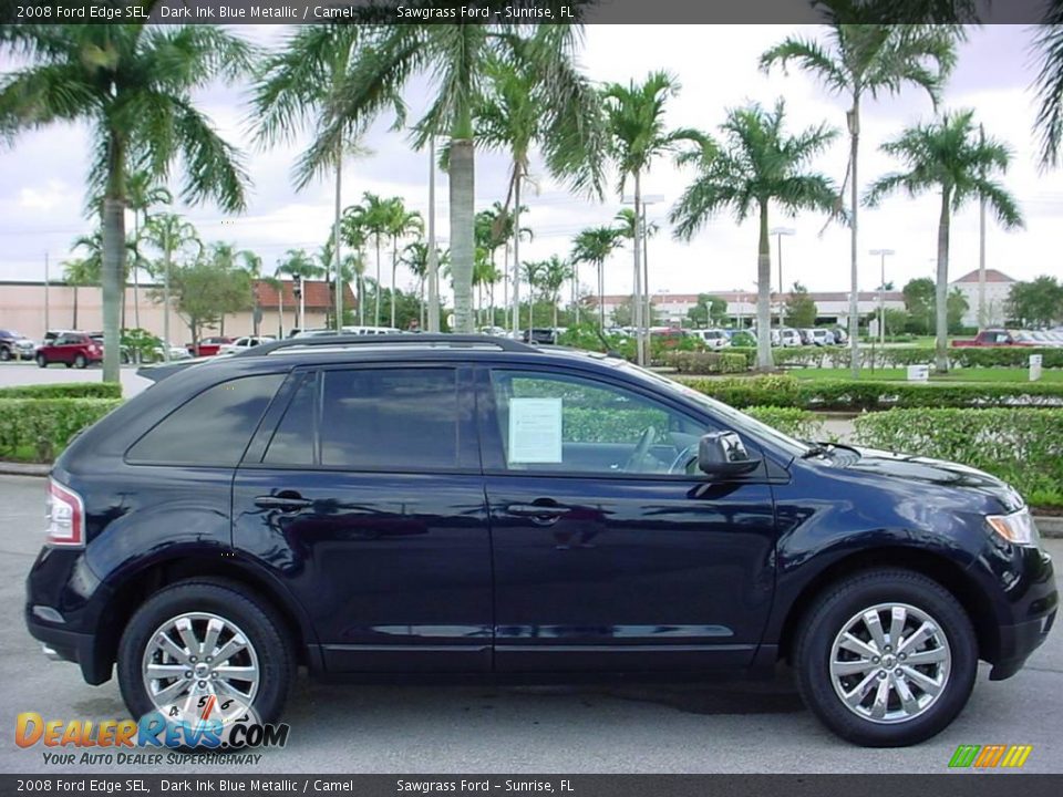 2008 Ford Edge SEL Dark Ink Blue Metallic / Camel Photo #2