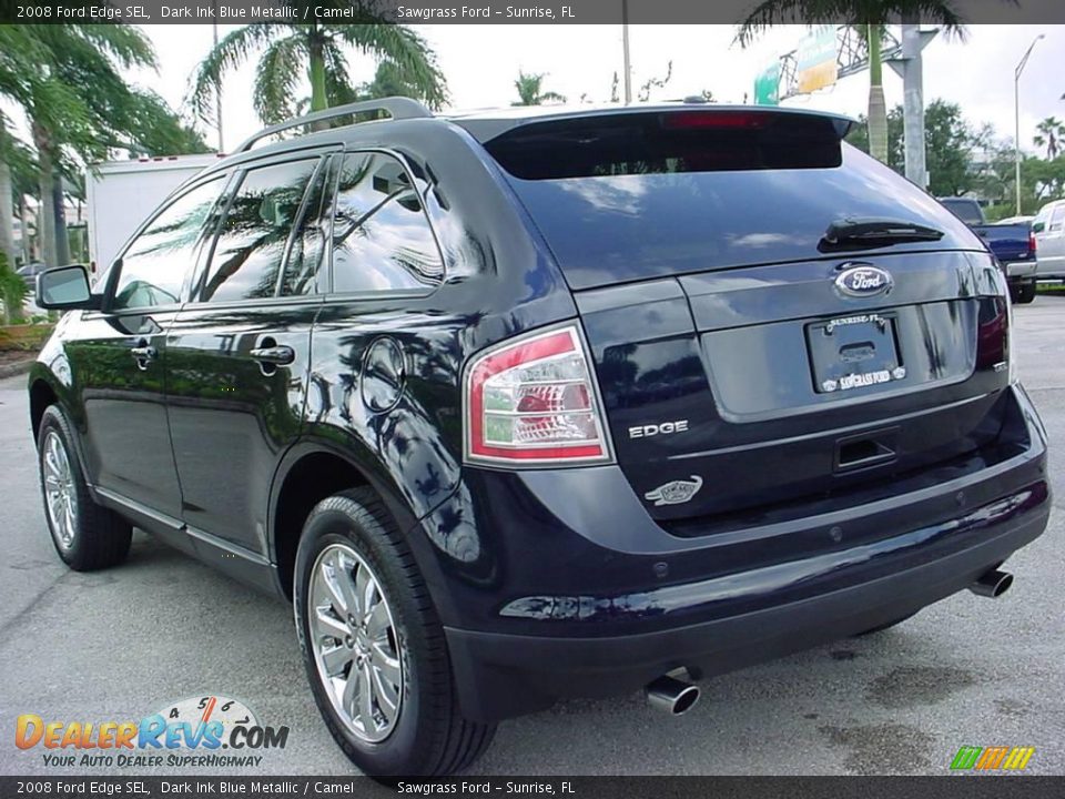 2008 Ford Edge SEL Dark Ink Blue Metallic / Camel Photo #6