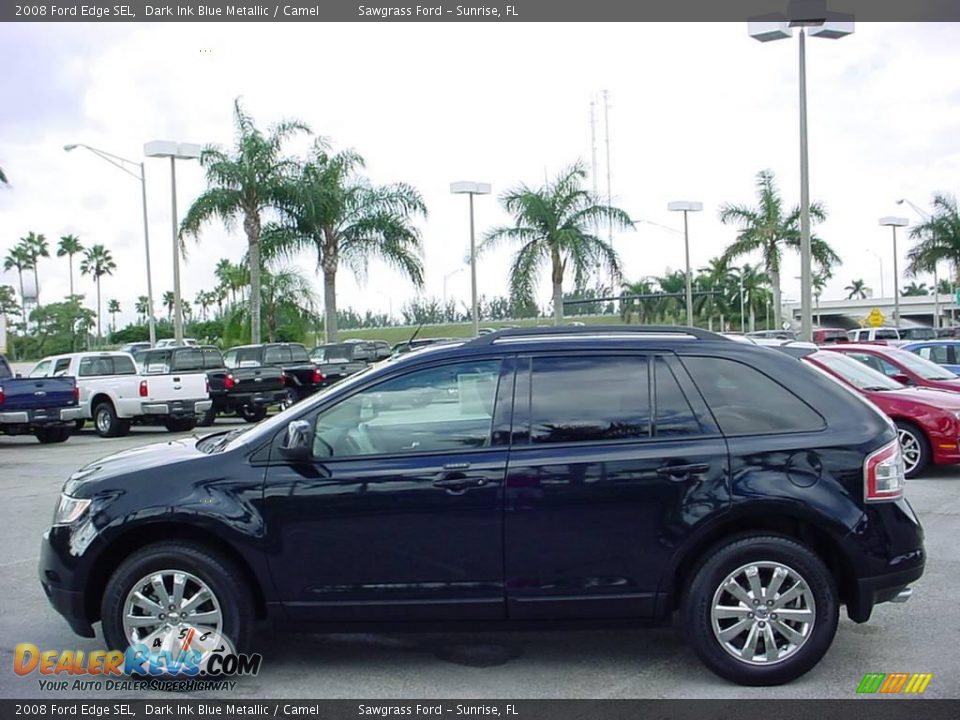 2008 Ford Edge SEL Dark Ink Blue Metallic / Camel Photo #7