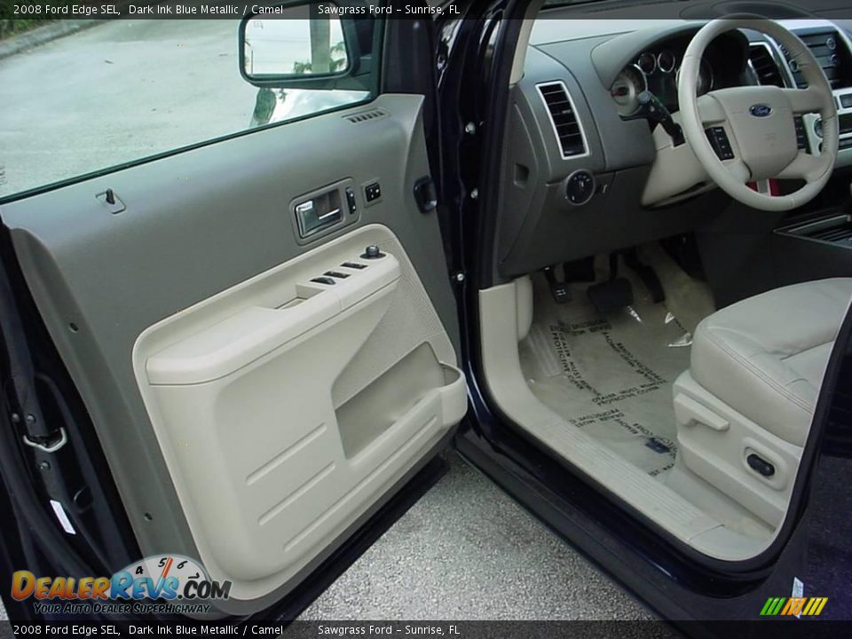 2008 Ford Edge SEL Dark Ink Blue Metallic / Camel Photo #10