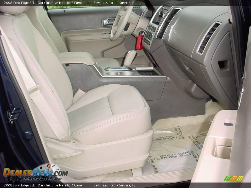 2008 Ford Edge SEL Dark Ink Blue Metallic / Camel Photo #12