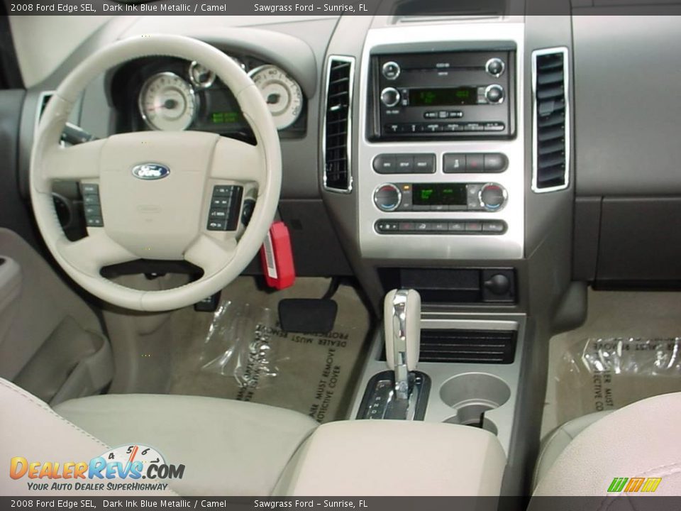 2008 Ford Edge SEL Dark Ink Blue Metallic / Camel Photo #15