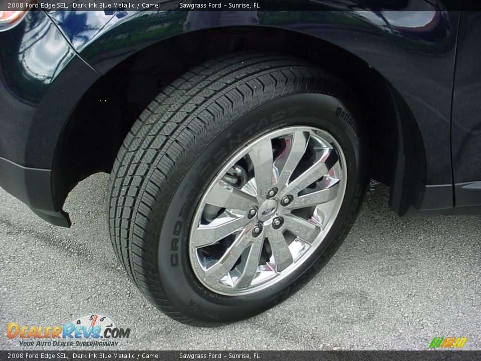 2008 Ford Edge SEL Dark Ink Blue Metallic / Camel Photo #17
