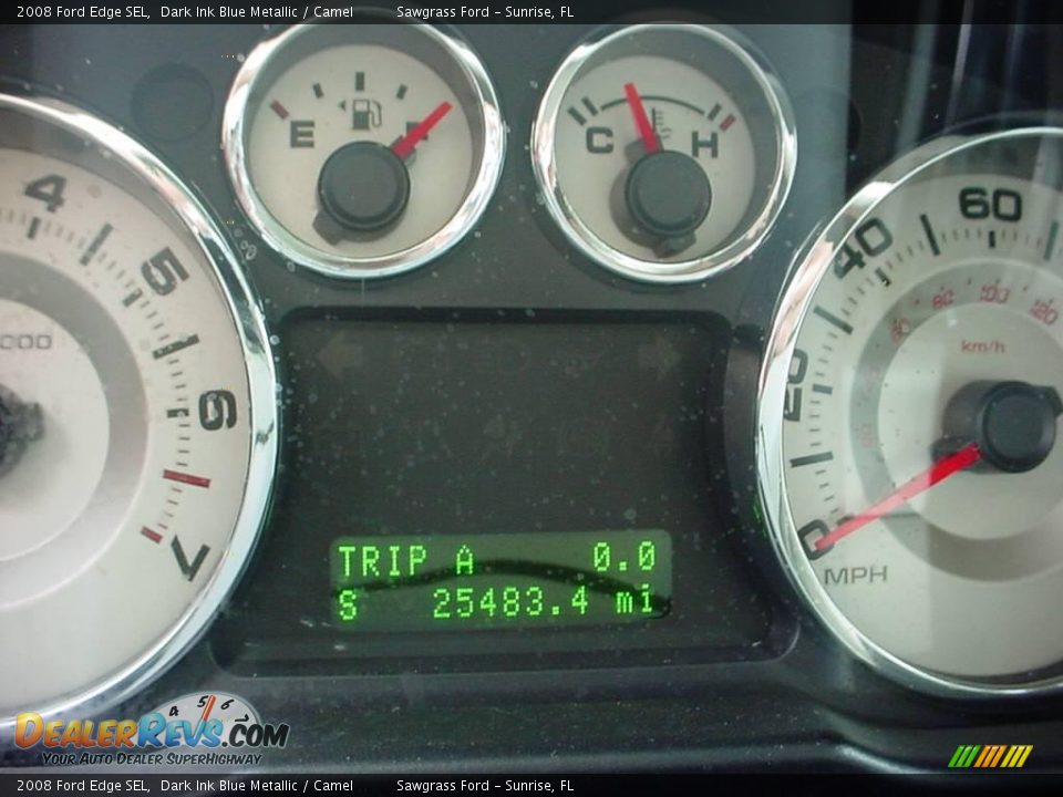 2008 Ford Edge SEL Dark Ink Blue Metallic / Camel Photo #18
