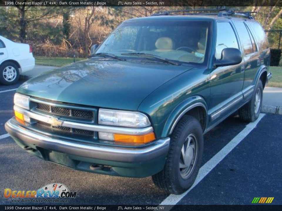 1998 Chevrolet Blazer LT 4x4 Dark Green Metallic / Beige Photo #1