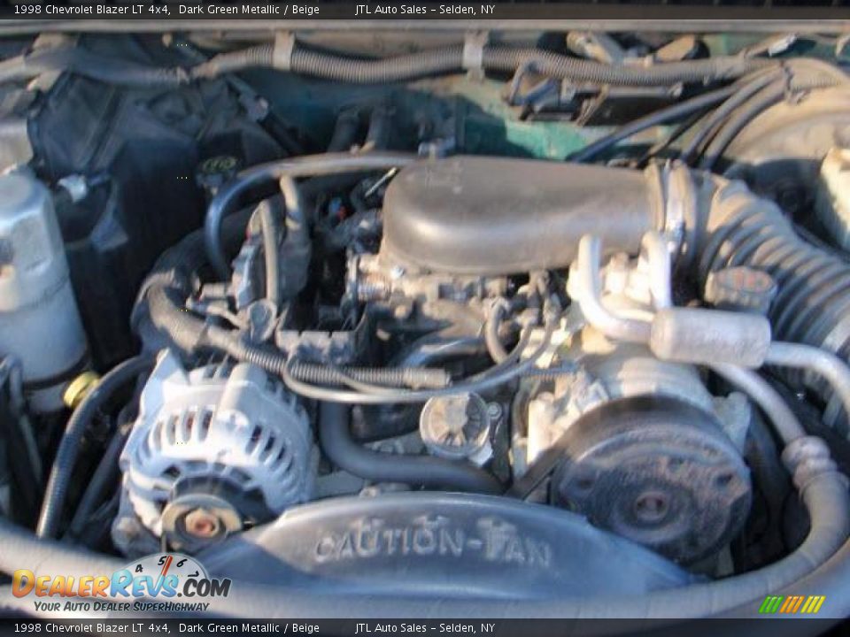 1998 Chevrolet Blazer LT 4x4 Dark Green Metallic / Beige Photo #8