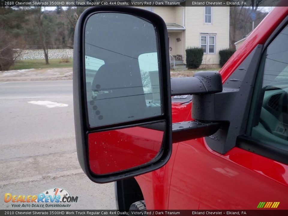 2010 Chevrolet Silverado 3500HD Work Truck Regular Cab 4x4 Dually Victory Red / Dark Titanium Photo #11