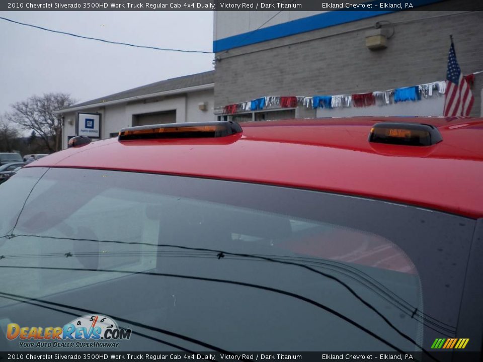 2010 Chevrolet Silverado 3500HD Work Truck Regular Cab 4x4 Dually Victory Red / Dark Titanium Photo #13