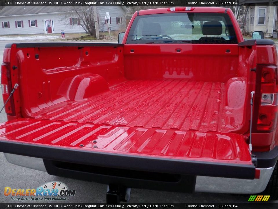2010 Chevrolet Silverado 3500HD Work Truck Regular Cab 4x4 Dually Victory Red / Dark Titanium Photo #16