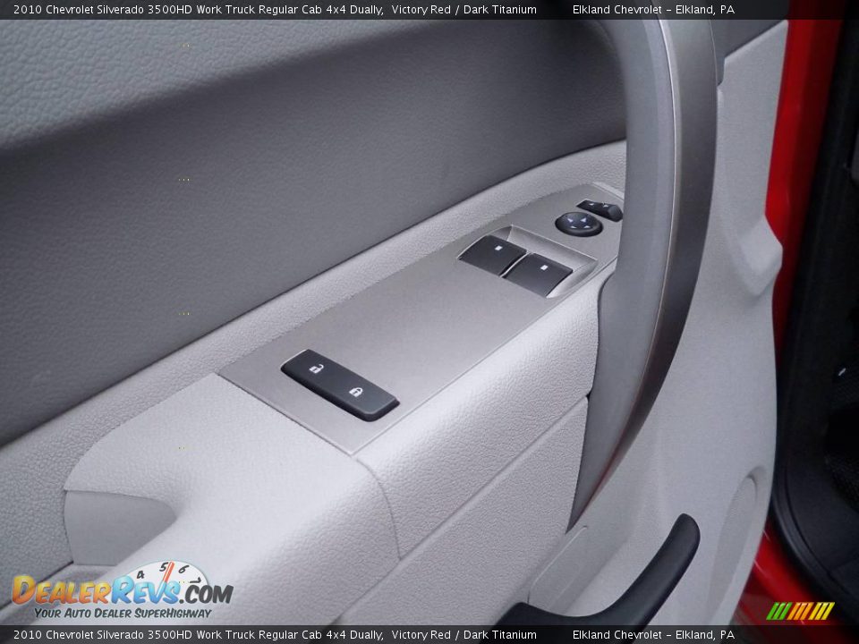 2010 Chevrolet Silverado 3500HD Work Truck Regular Cab 4x4 Dually Victory Red / Dark Titanium Photo #24