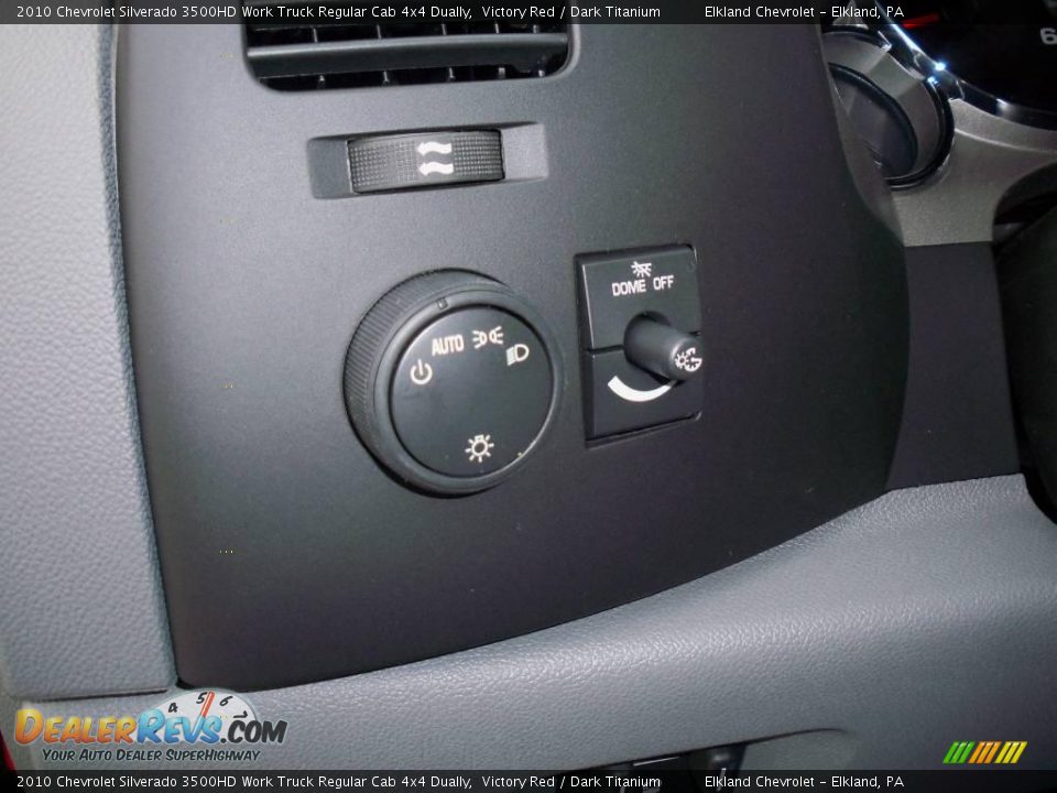2010 Chevrolet Silverado 3500HD Work Truck Regular Cab 4x4 Dually Victory Red / Dark Titanium Photo #26