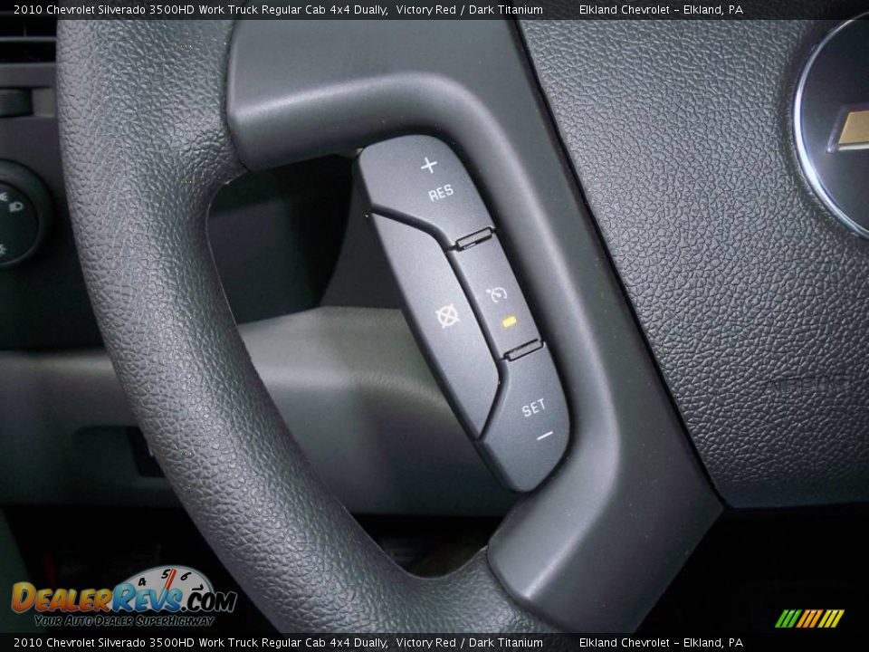 2010 Chevrolet Silverado 3500HD Work Truck Regular Cab 4x4 Dually Victory Red / Dark Titanium Photo #33