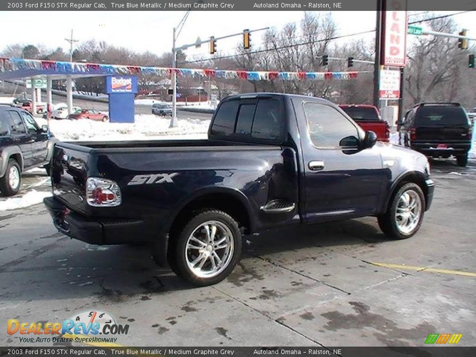 2003 Ford F150 STX Regular Cab True Blue Metallic / Medium Graphite Grey Photo #7